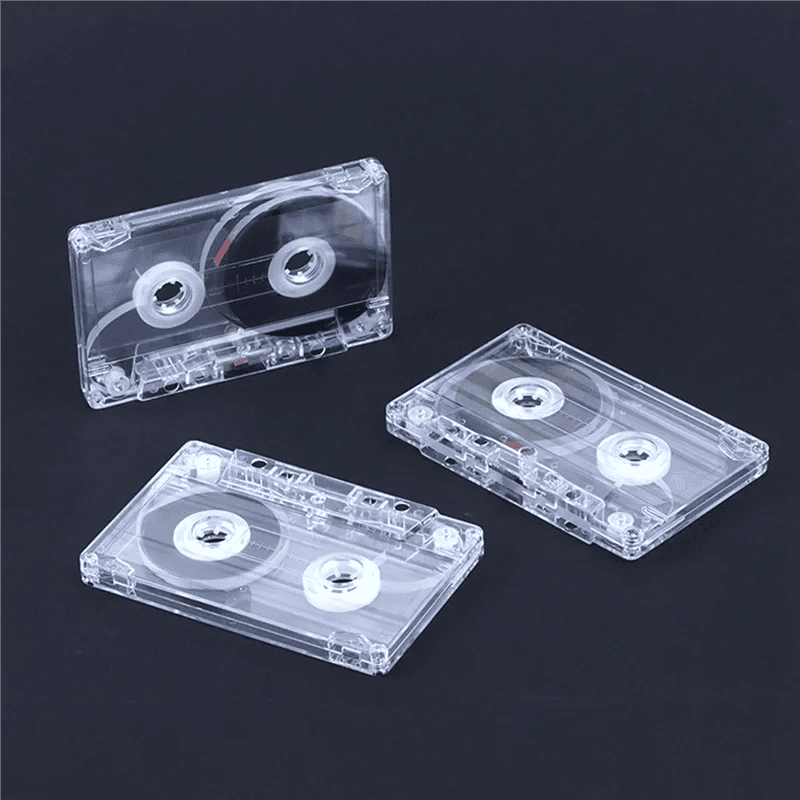ABHT 10X Blank Audio Cassettes Clear, recordable tapes for voice and music. - Nic's Electronics