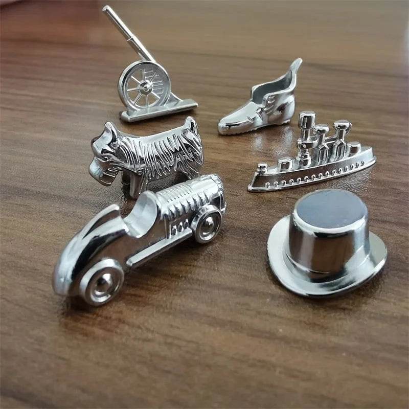Monopoly Game Pieces - 6 Sets of Alloy Chess Accessories - Nic's Electronics