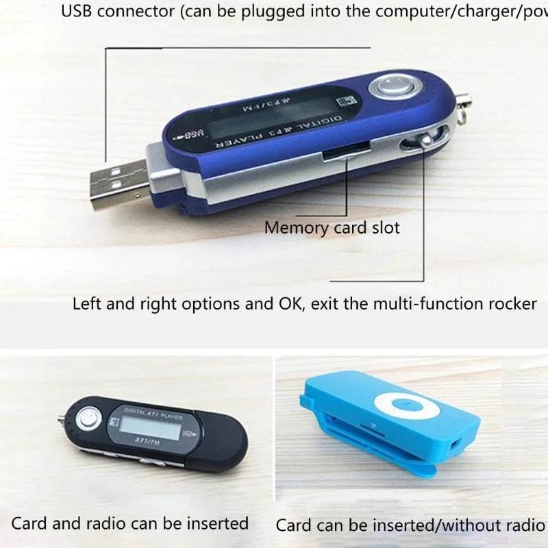 8GB USB MP3 Player with FM Radio – Classic Design - Nic's Electronics