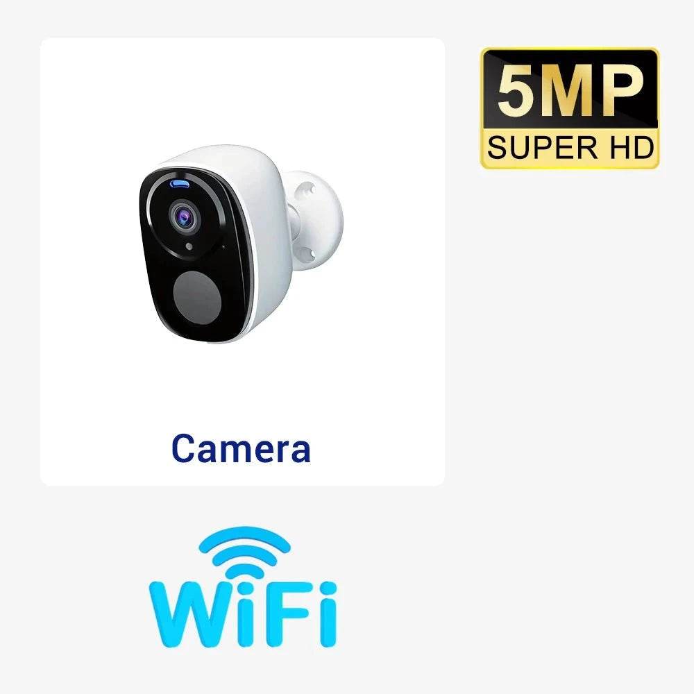 Wireless Outdoor Camera with 5MP and PIR Alarm - Nic's Electronics