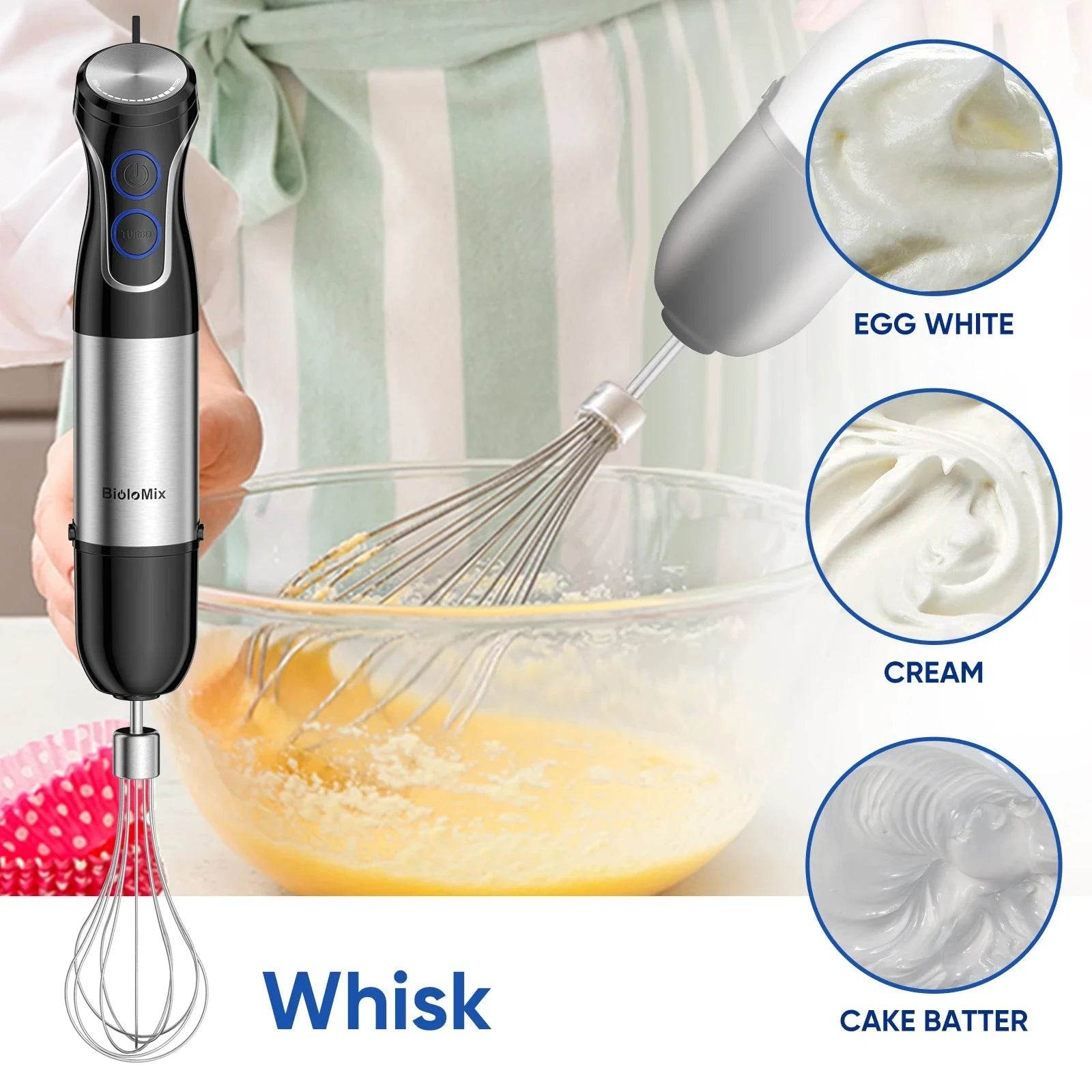 BioloMix 1500W 5-in-1 Immersion Blender - Nic's Electronics