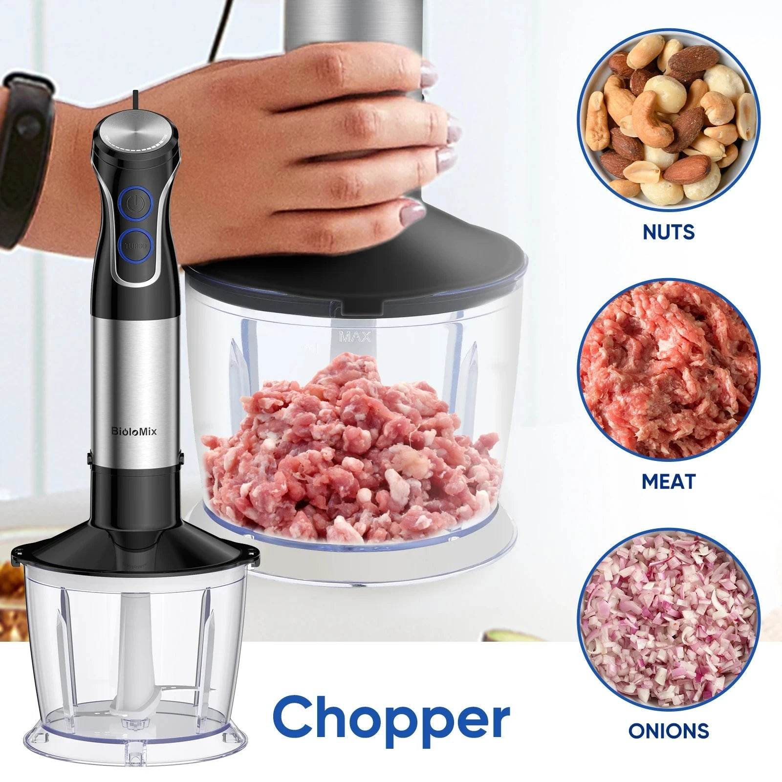 BioloMix 1500W 5-in-1 Immersion Blender - Nic's Electronics