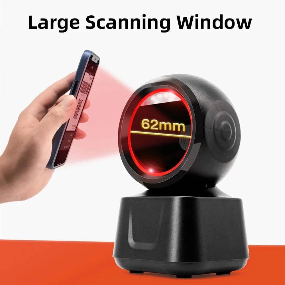 Wired 1D & 2D Barcode Scanner | Hands-Free USB Reader - Nic's Electronics