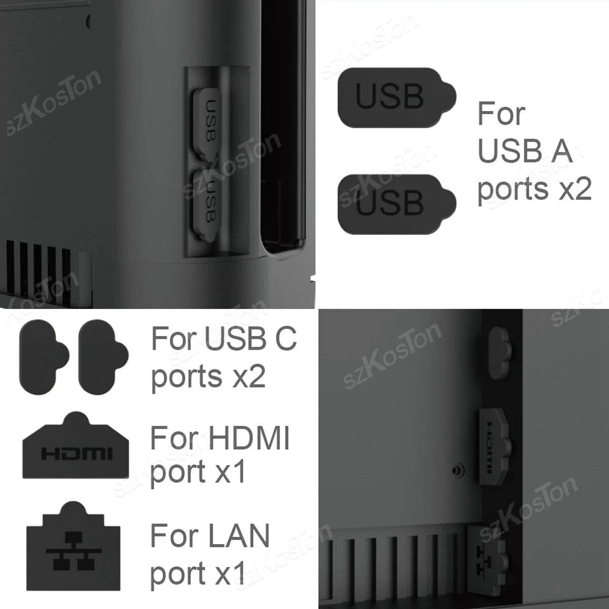 Switch 2 Accessories Bundle – Case, Cover, Screen Protector, Thumb Grips & Dust Plugs - Nic's Electronics
