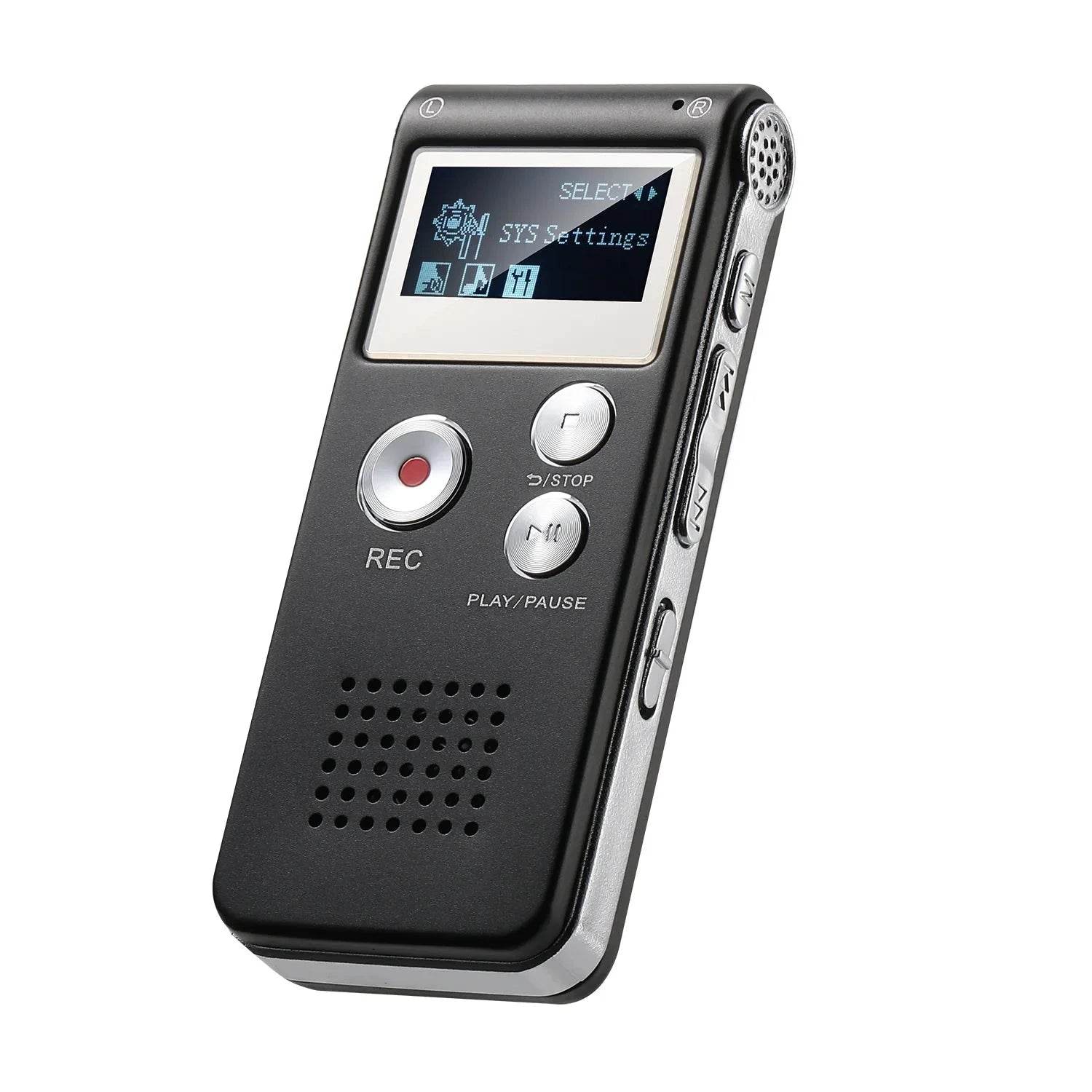 Mini Digital Voice Activated Recorder with MP3 & USB for Lectures - Nic's Electronics