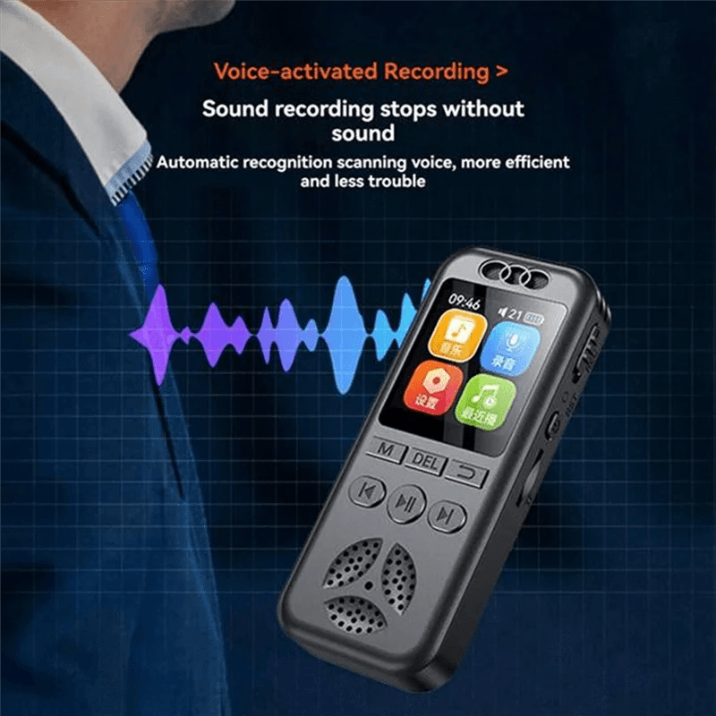 ABUO Digital Voice Recorder MP3 Player – Portable HD Noise Reduction Recorder - Nic's Electronics