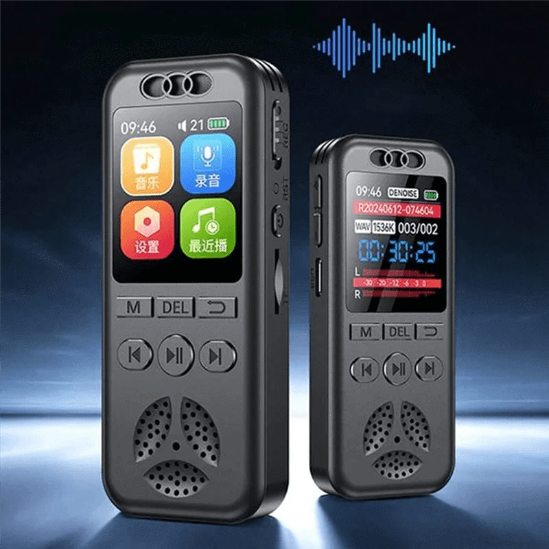 ABUO Digital Voice Recorder MP3 Player – Portable HD Noise Reduction Recorder - Nic's Electronics