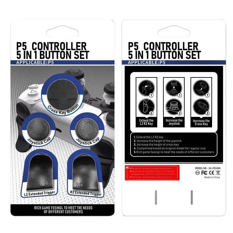 PS5 Accessory Kit – Thumb Grips, Trigger Extenders & D-Pad for DualSense - Nic's Electronics