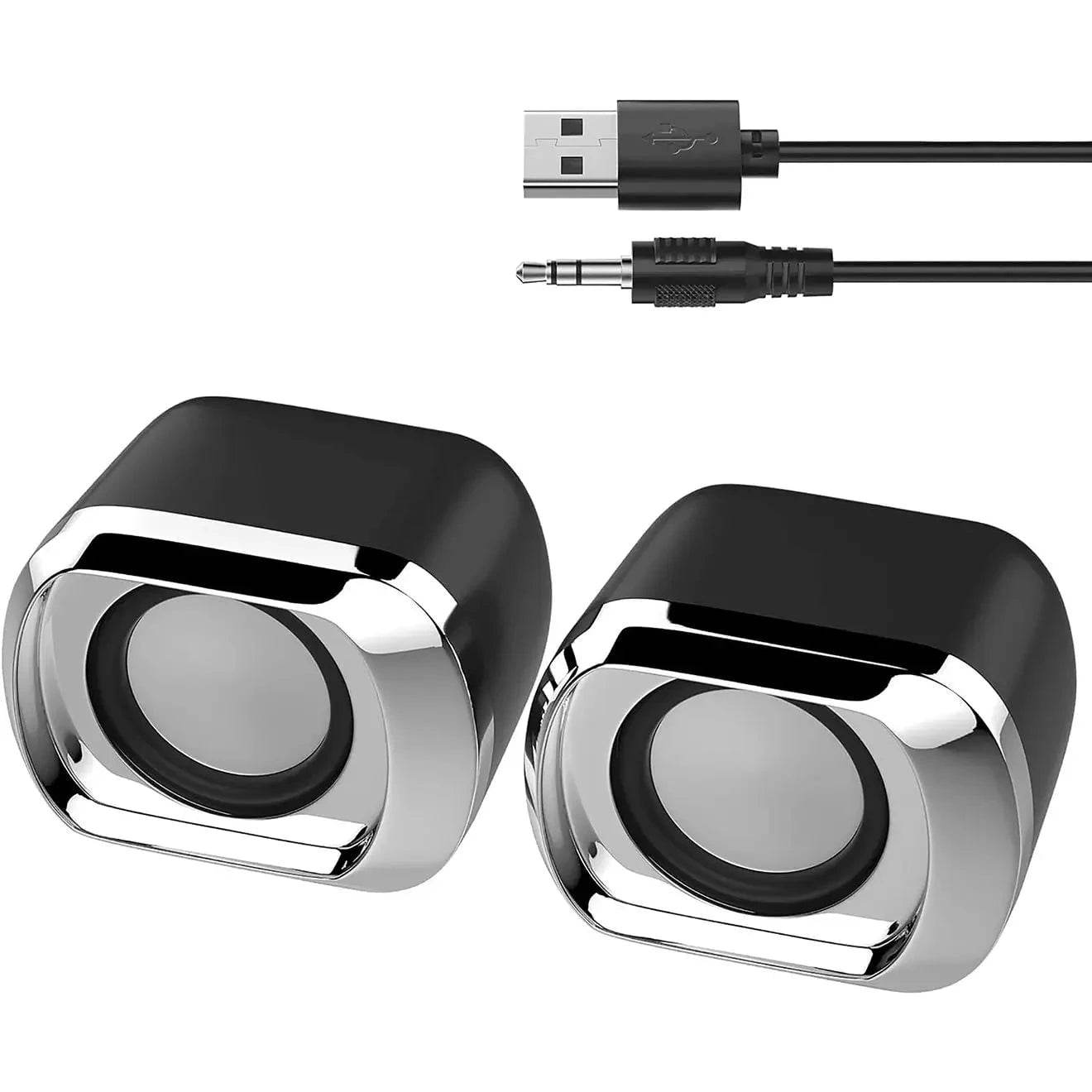 Compact USB-Powered Computer & Laptop Speaker with Volume Control - Nic's Electronics