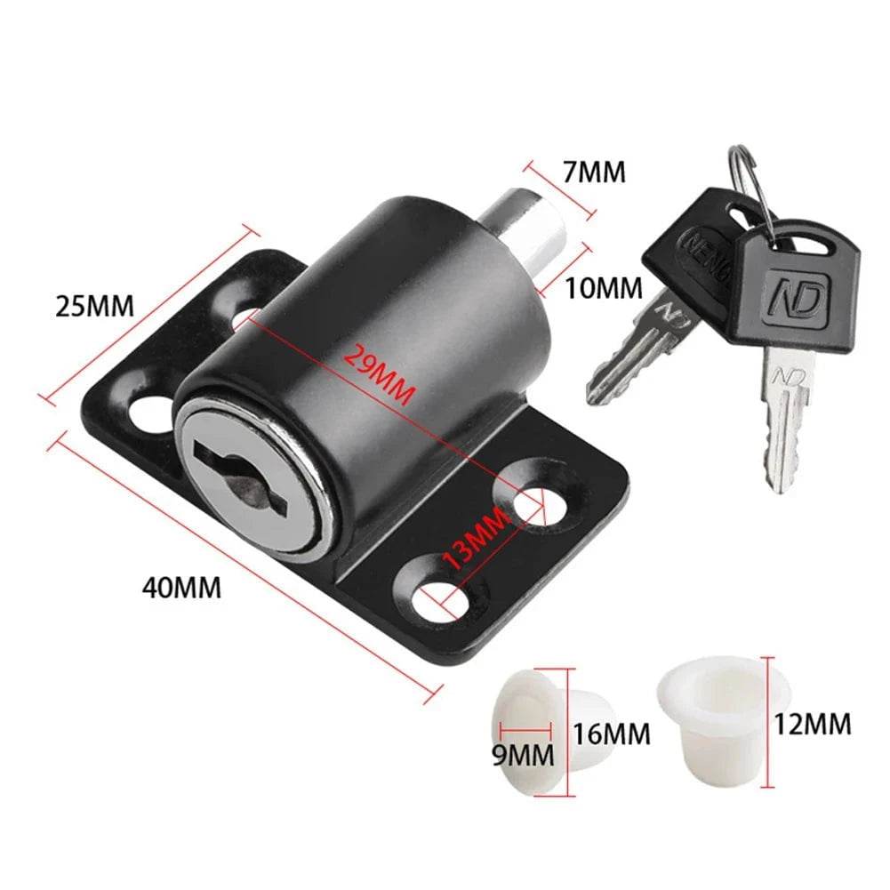 Childproof Sliding Door Locks with Keys - Nic's Electronics