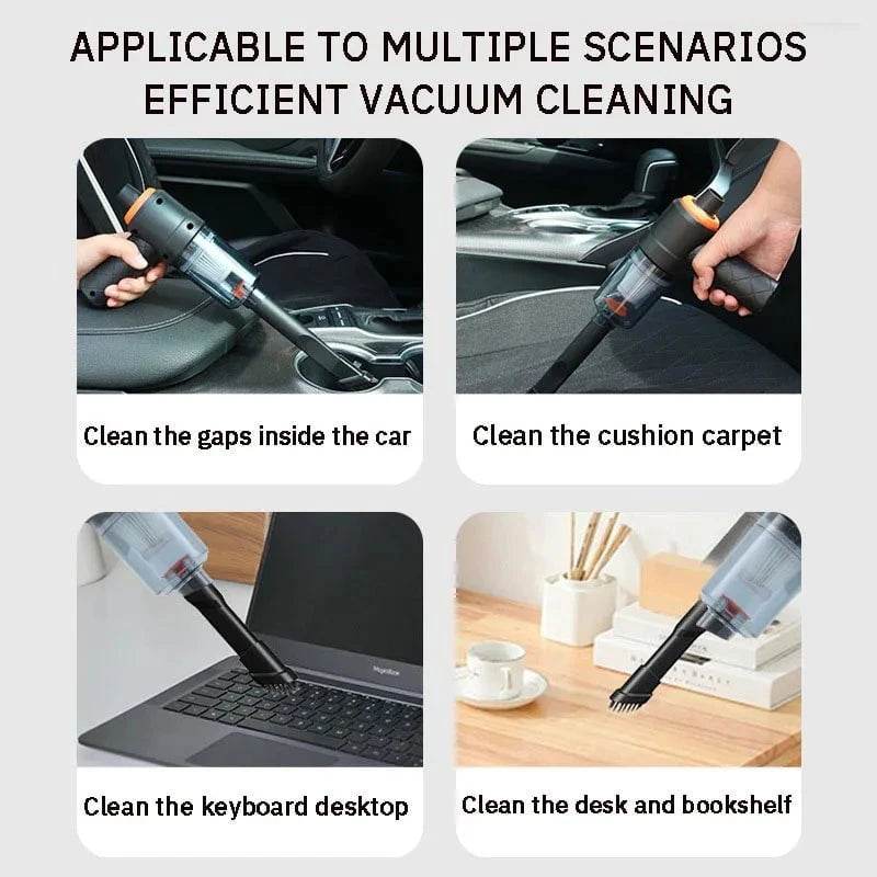 High-Power Wireless Car Vacuum | Mini Handheld Cleaner - Nic's Electronics