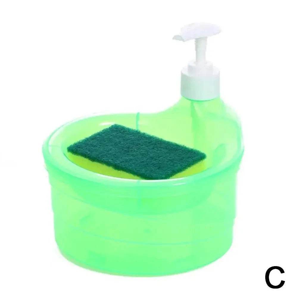 2-in-1 Dish Soap Dispenser with Sponge Holder - Nic's Electronics