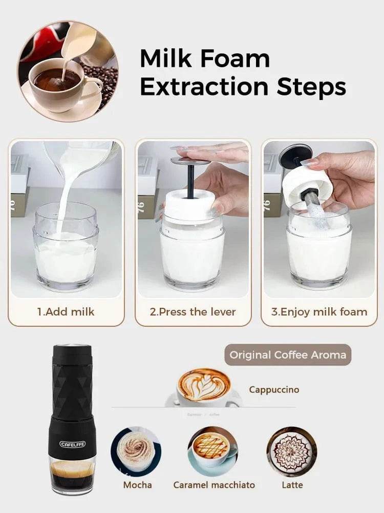 Hand Press Espresso Maker for Hot & Cold Brew - Nic's Electronics
