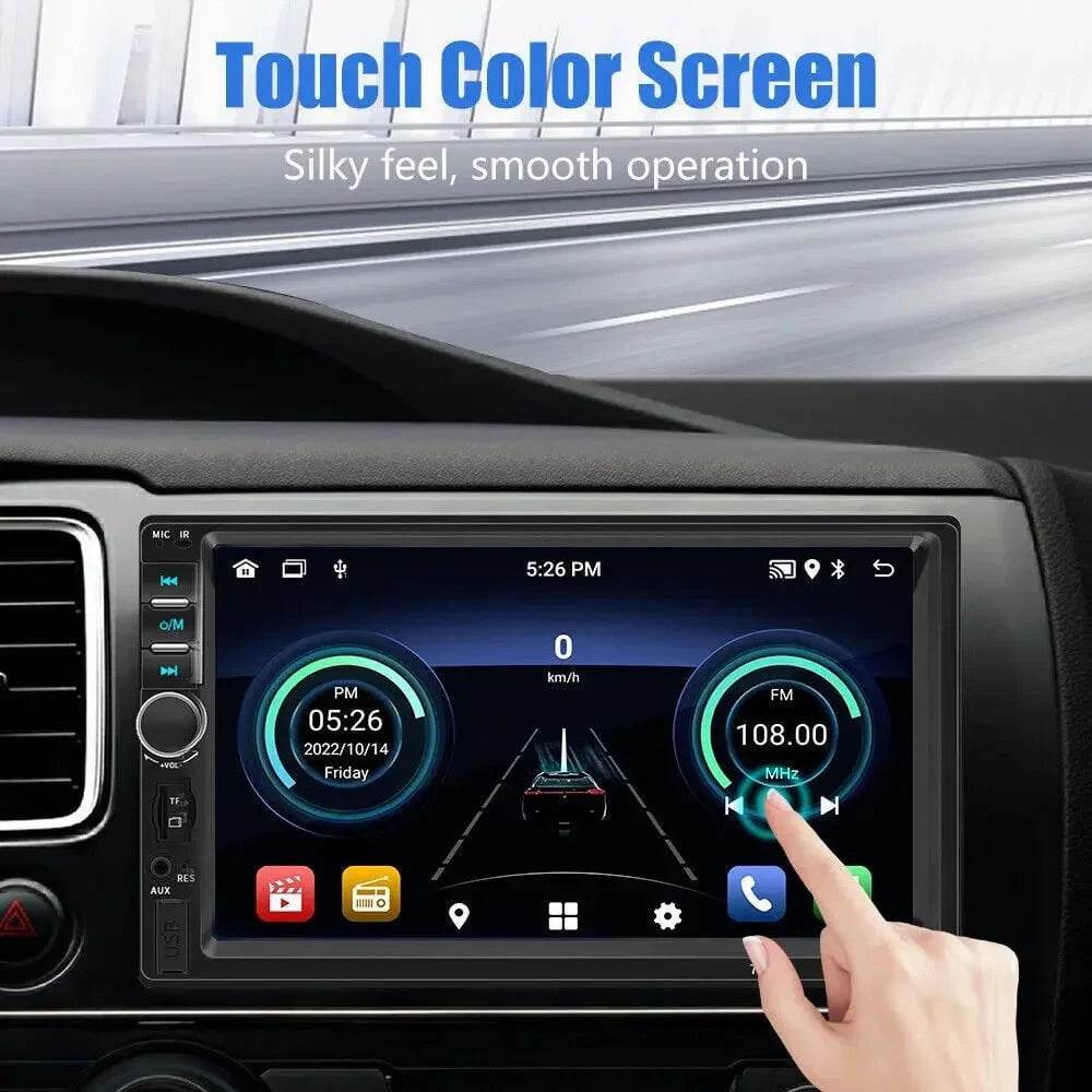 7 Double DIN Car MP5 Player – BT Touchscreen Stereo - Nic's Electronics