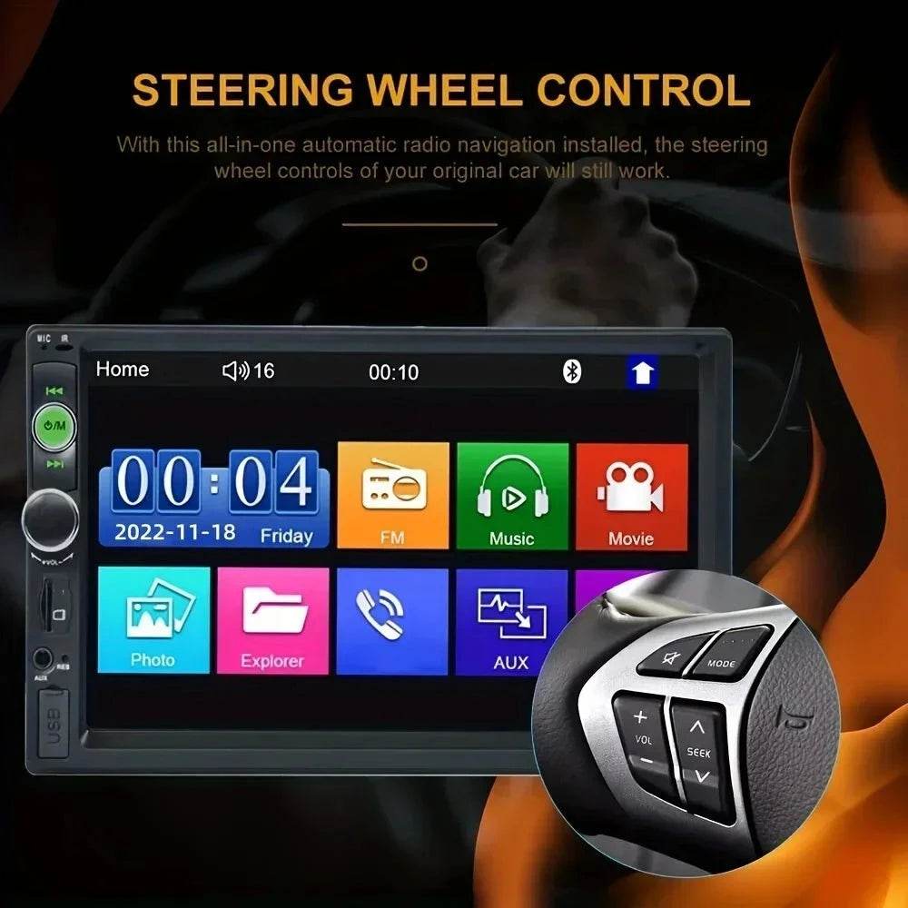 Double DIN Car MP5 Player – Touch Screen with USB, FM, AUX & Mirror Link - Nic's Electronics