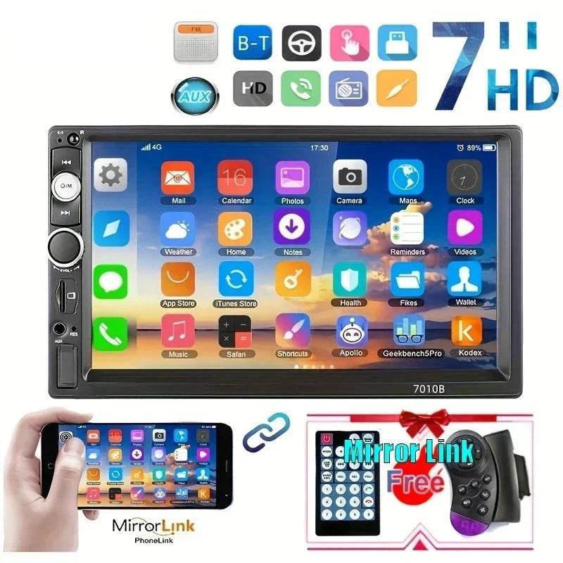 Double DIN Car MP5 Player – Touch Screen with USB, FM, AUX & Mirror Link - Nic's Electronics