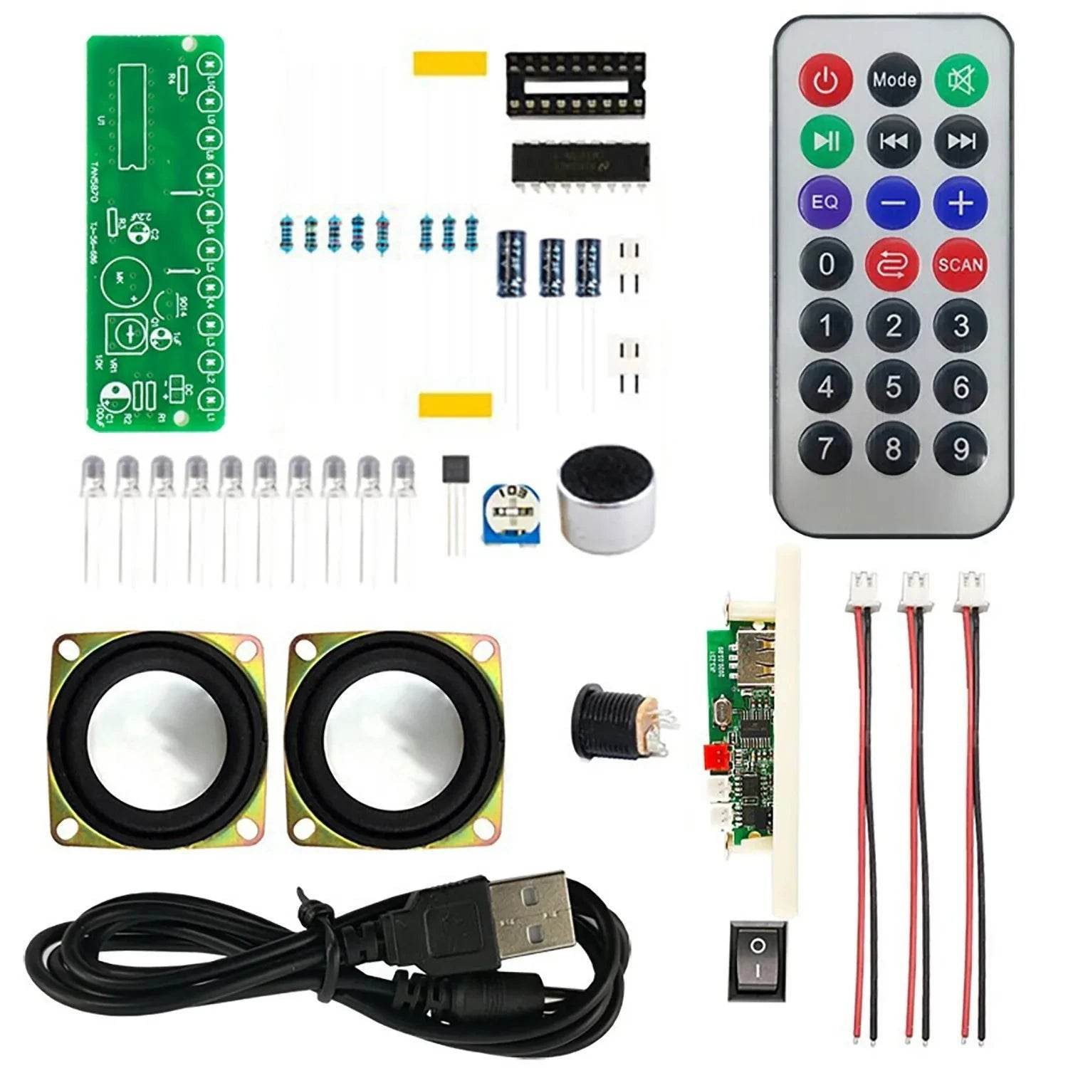 DIY Small Speaker Kit – Dual Channel MP3 Power Amplifier Assembly - Nic's Electronics
