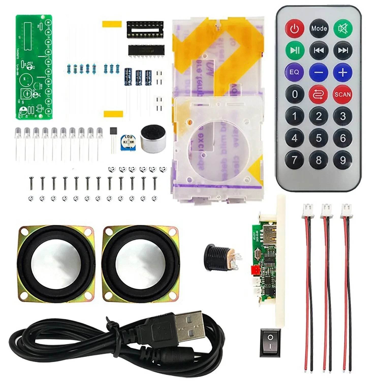 DIY Small Speaker Kit – Dual Channel MP3 Power Amplifier Assembly - Nic's Electronics