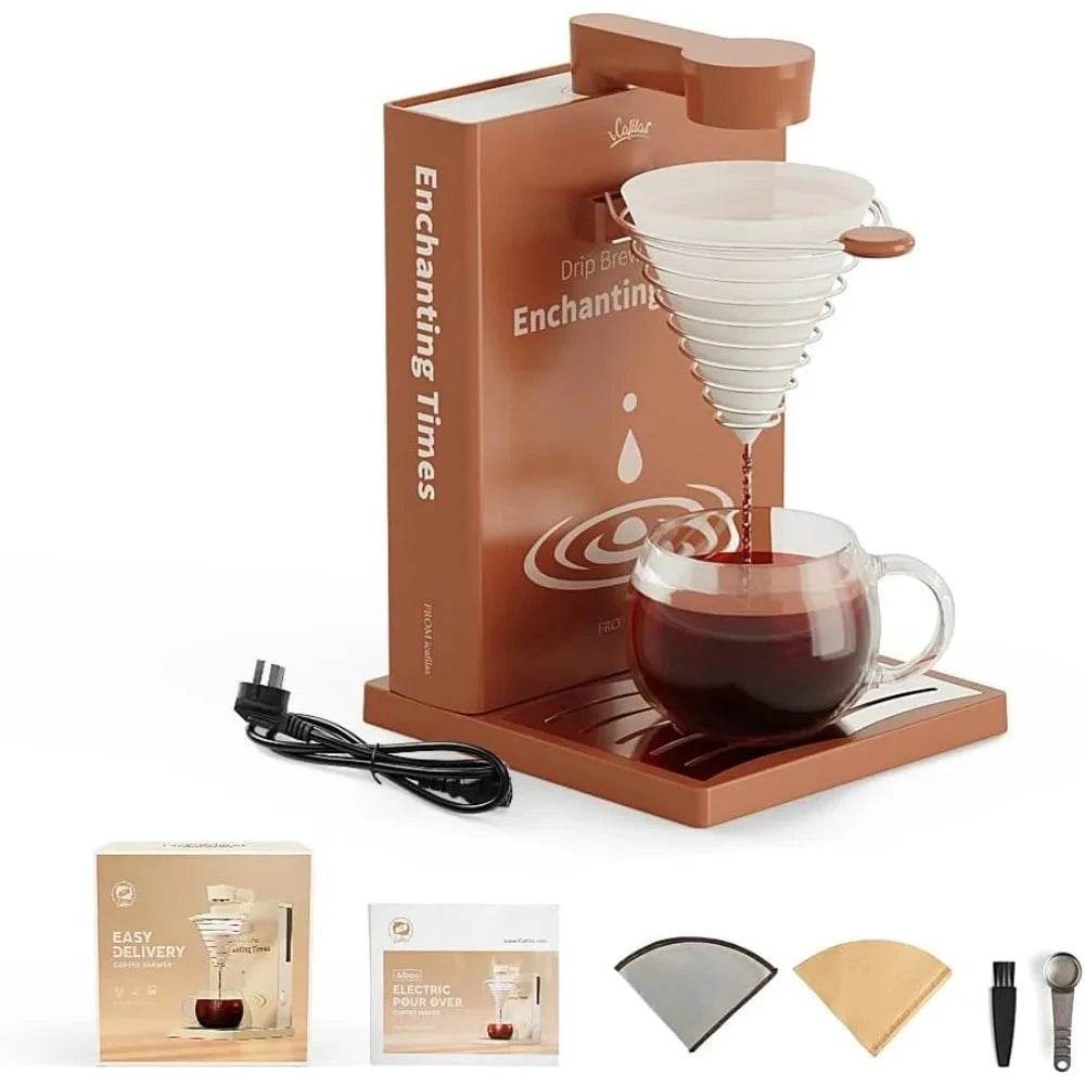 Automatic Pour-Over Coffee Maker with Reusable Filter - Nic's Electronics