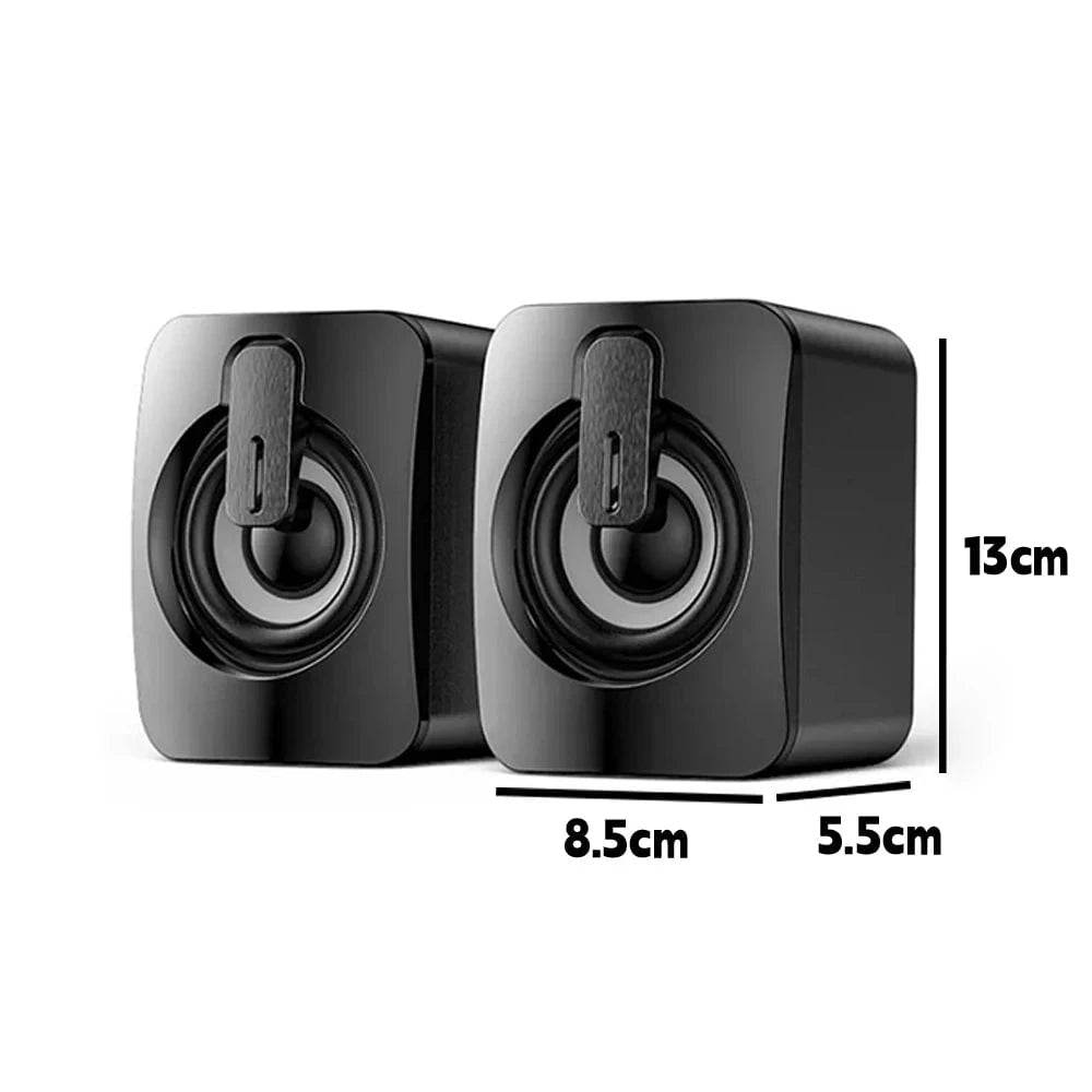 3D Surround USB Wired Computer Speakers with LED & Clear Sound Quality - Nic's Electronics
