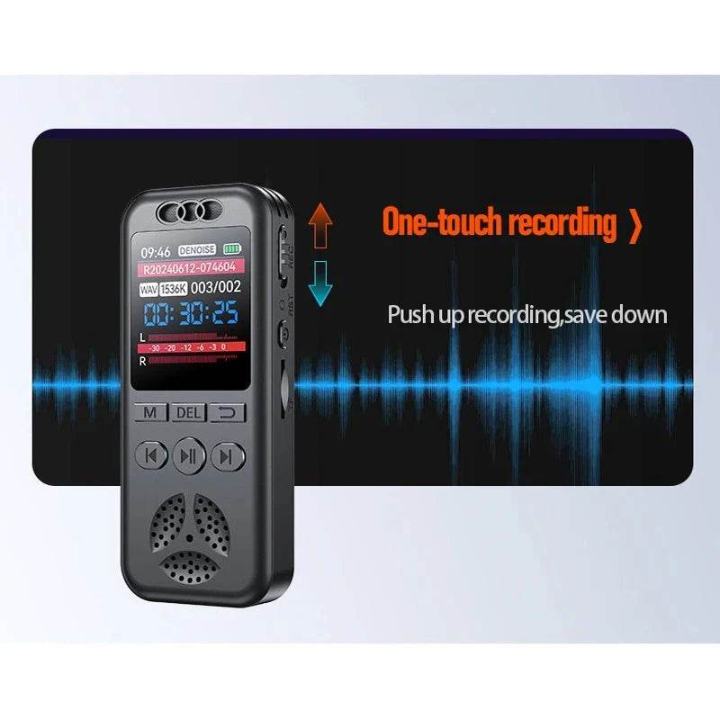Mini Digital Voice Recorder with Playback – 1536Kbps Voice Activated for Lectures & Interviews - Nic's Electronics