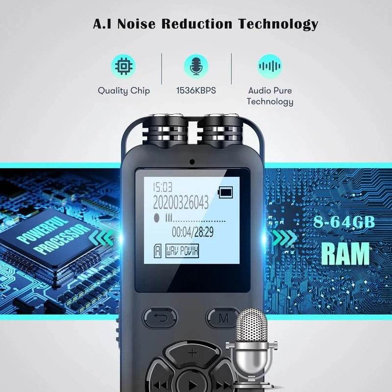 Digital Voice Recorder with Noise Reduction - Nic's Electronics