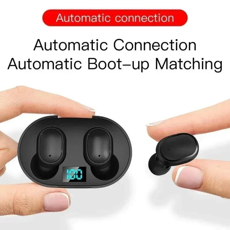 Nic's Electronics E6S Wireless Bluetooth Earphones TWS Bluetooth Headset Wireless Earbuds Noise Cancelling Earphones with Microphone Headphones