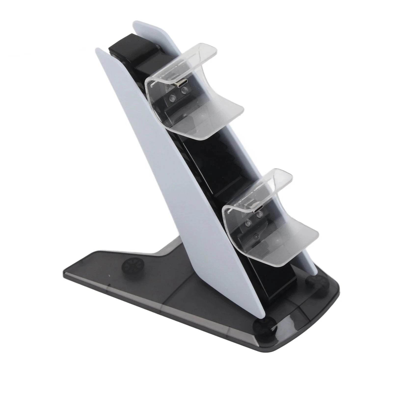PS5 Dual Controller Charging Station with LED Lights - Nic's Electronics