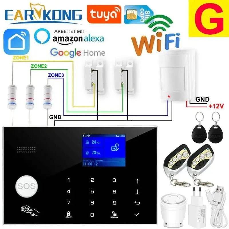 WiFi GSM Home Security Alarm System with Alexa & RFID - Nic's Electronics