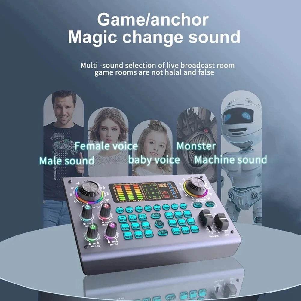 AAAEL Live Sound Card & DJ Mixer for Streaming & Gaming - Nic's Electronics