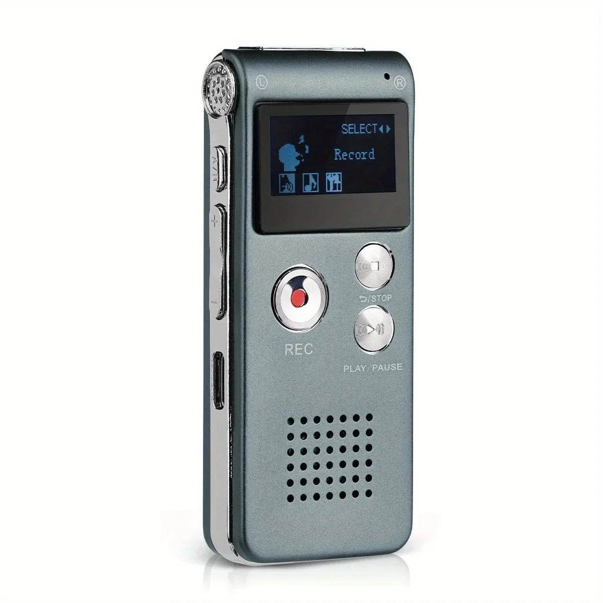 Mini Digital Voice Activated Recorder with MP3 & USB for Lectures - Nic's Electronics
