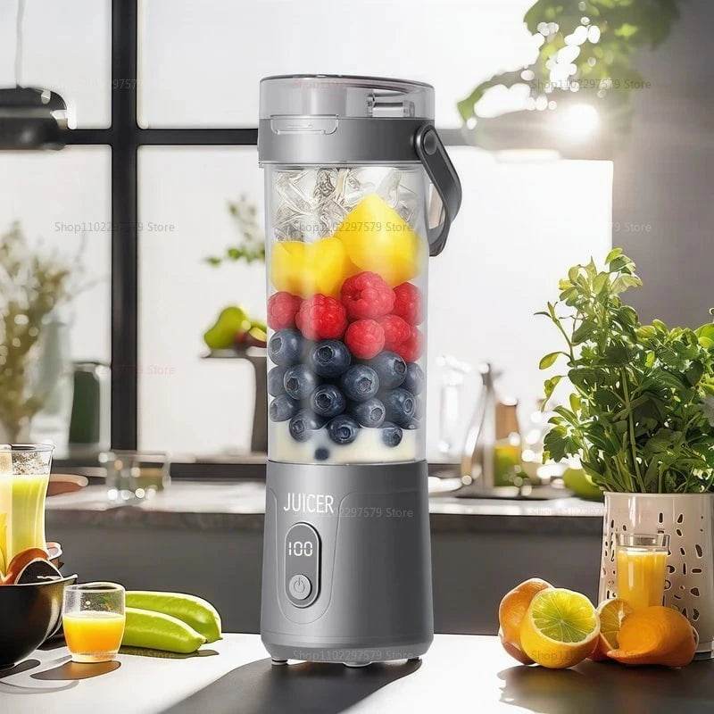 600ml Portable Blender with 12 Blades & USB Rechargeable - Nic's Electronics