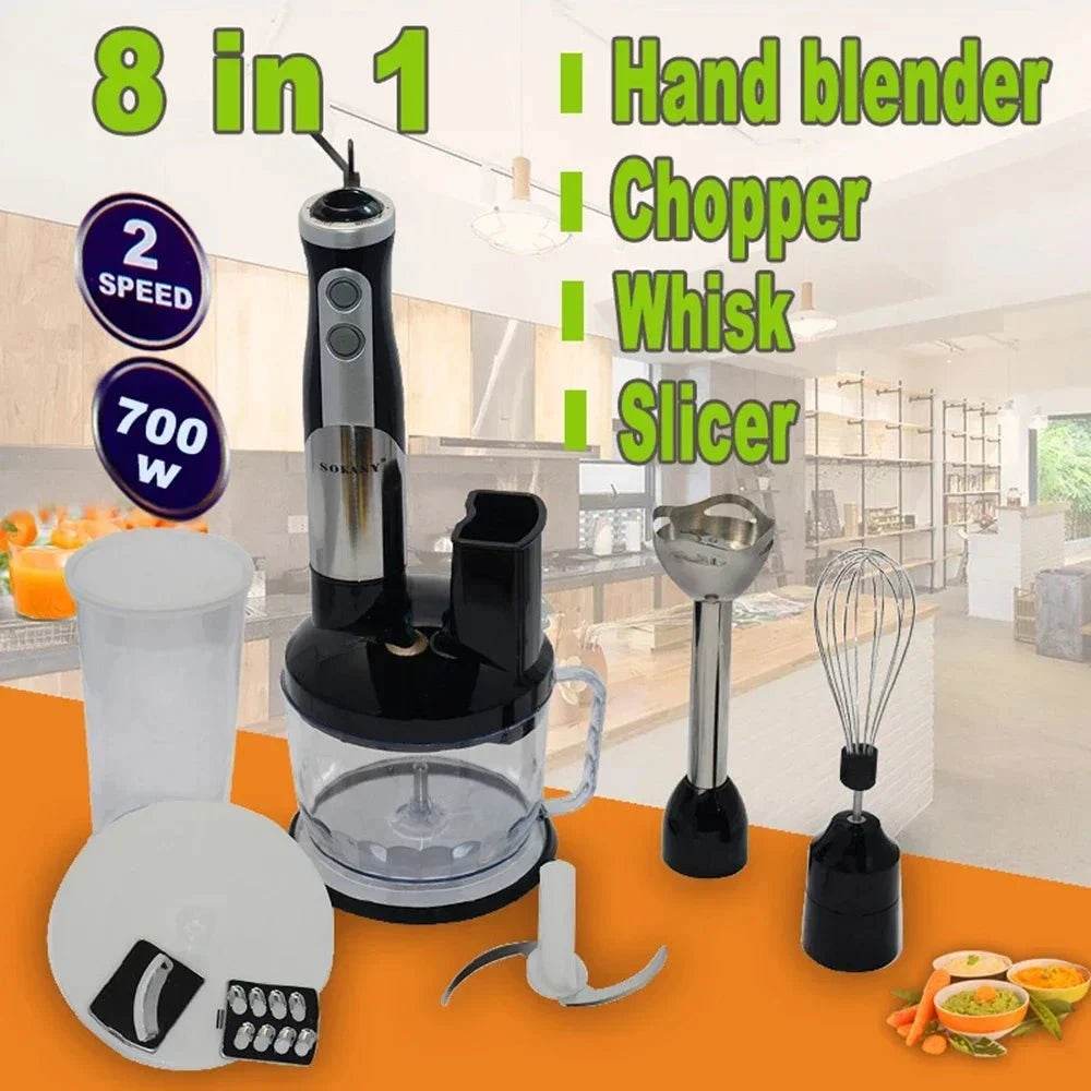 8-in-1 Hand Blender & Milk Frother - Nic's Electronics