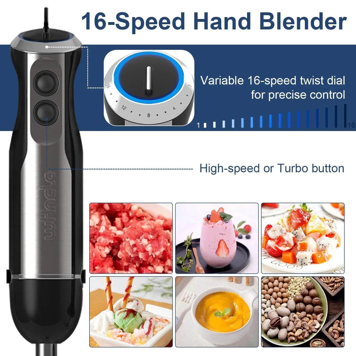 Wancle 1000W 4-in-1 Immersion Hand Blender - Nic's Electronics