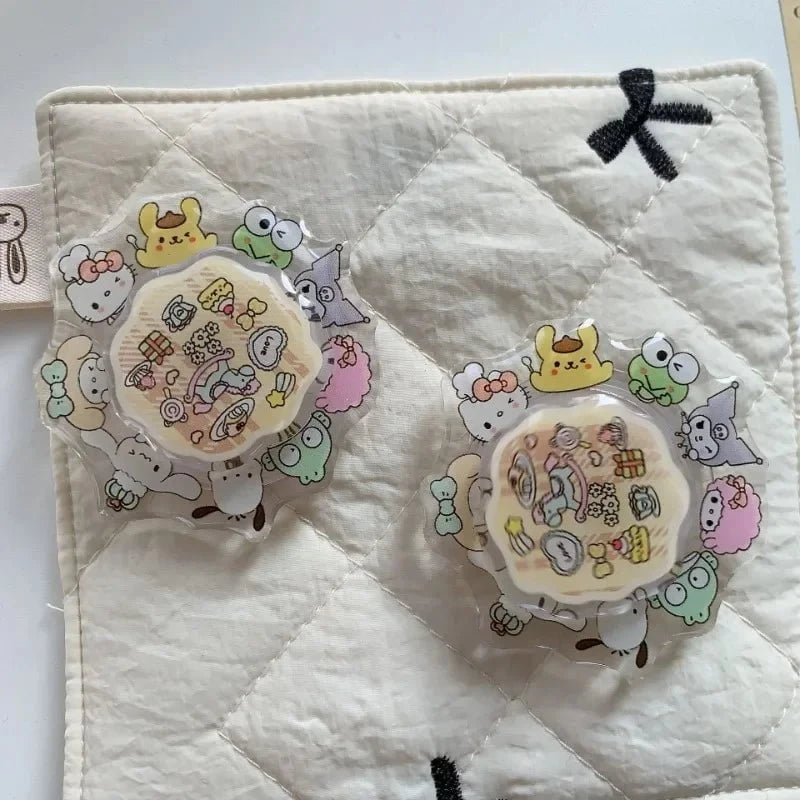 Nic's Electronics Hello Kitty Sanrio Hello Kitty Folding Cell Phone Stand Turn Cartoon Retractable Holder Anime Desktop Model Phone Grip Phone Accessories