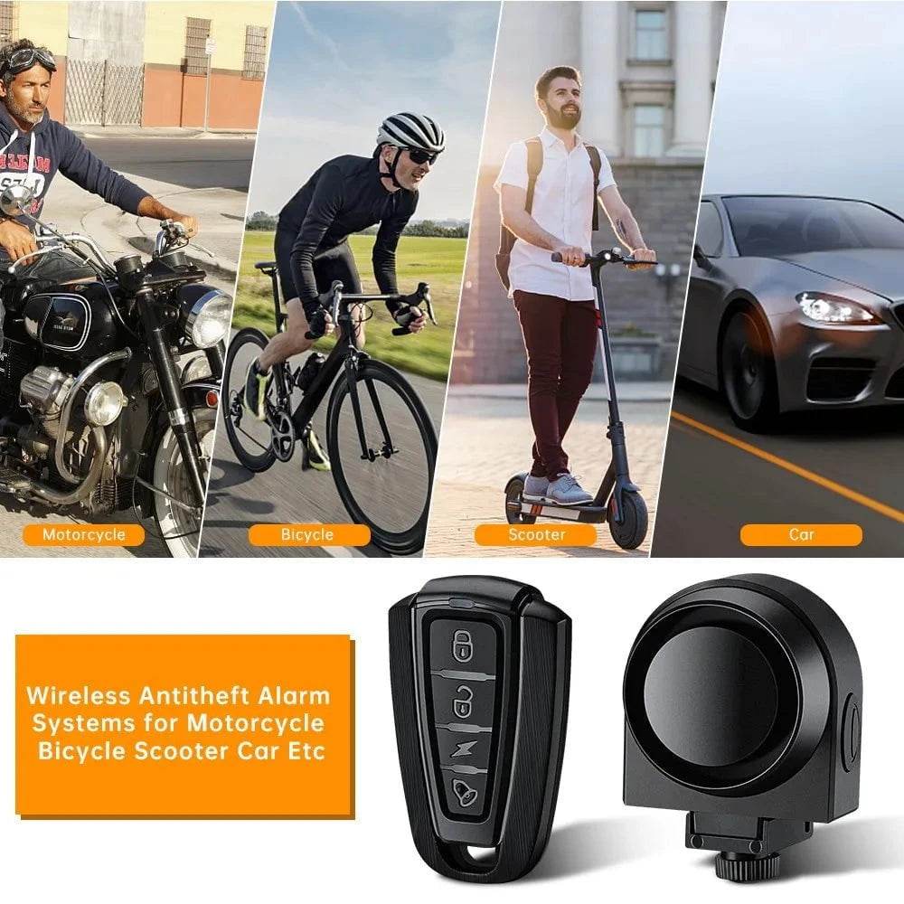 Waterproof Anti-Theft Alarm with Remote for Bikes - Nic's Electronics