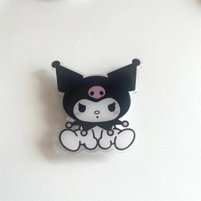 Nic's Electronics KLM03 Sanrio Mobile Phone Bracket Cute Hello Kitty Kuromi Melody Telescopic Folding Paste Finger Buckle Iphone Accessories Gift