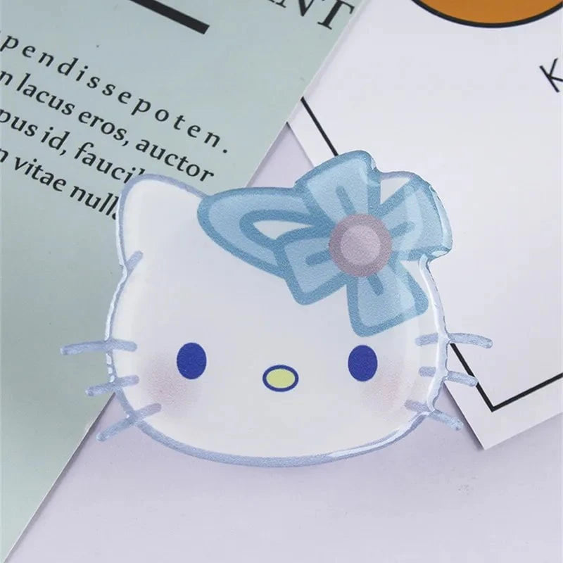 Nic's Electronics KT02 Sanrio Mobile Phone Bracket Cute Hello Kitty Kuromi Melody Telescopic Folding Paste Finger Buckle Iphone Accessories Gift