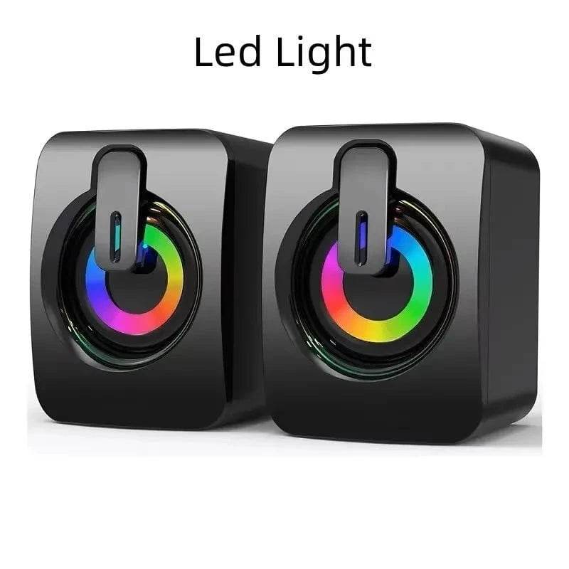 3D Surround USB Wired Computer Speakers with LED & Clear Sound Quality - Nic's Electronics