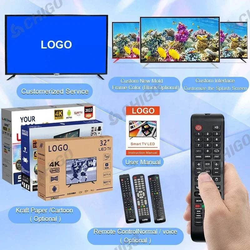 Slim Frameless 4K LED Smart TV – Flat & Curved Large Screen - Nic's Electronics