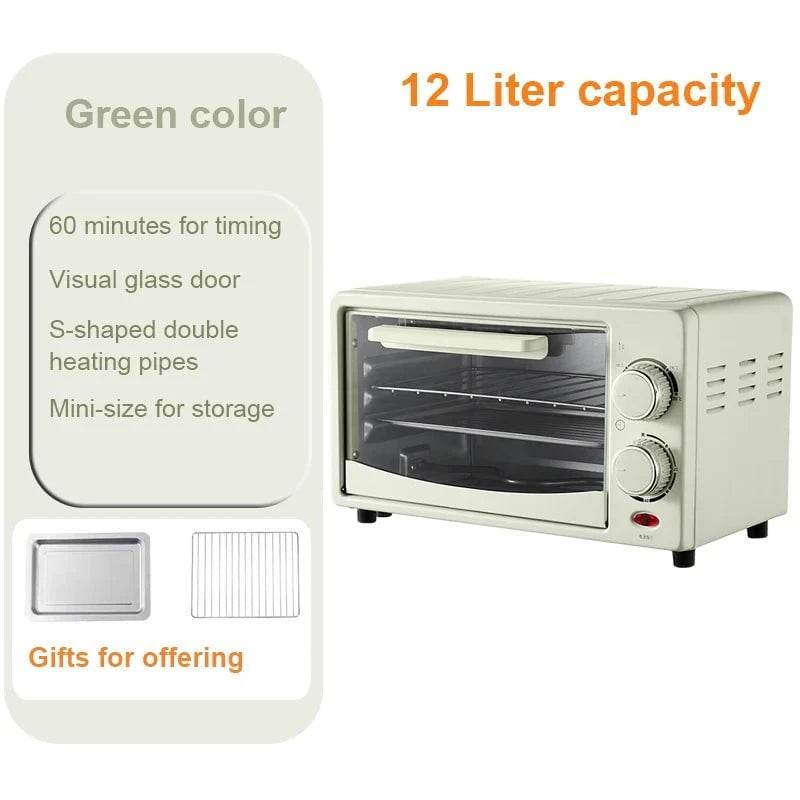 12L Mini Electric Oven for Baking & Roasting - Nic's Electronics