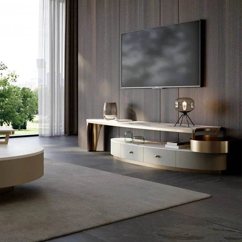 Luxury European TV Stand – Elegant Living Room TV Table & Salon Furniture - Nic's Electronics