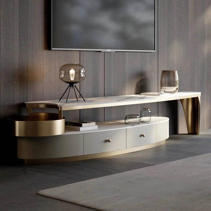 Luxury European TV Stand – Elegant Living Room TV Table & Salon Furniture - Nic's Electronics