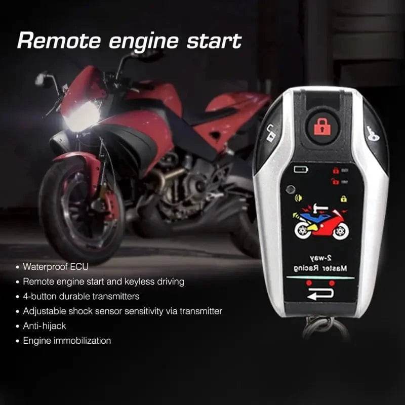 Motorbike Two-Way Alarm with Remote Start - Nic's Electronics