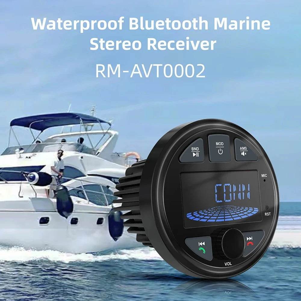 2025 Marine Boat Radio Stereo – AM/FM, Bluetooth, MP3/MP4, AUX for ATV/UTV - Nic's Electronics