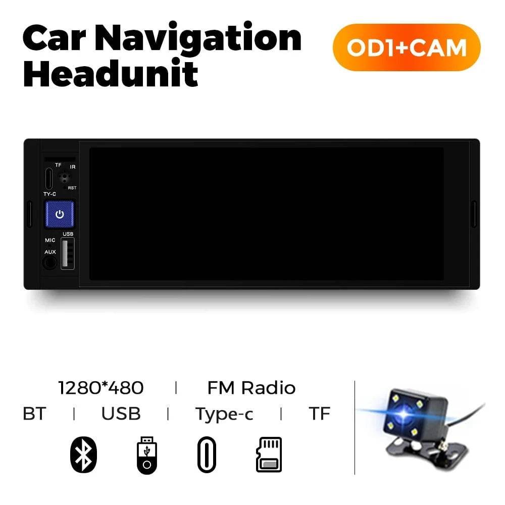 NaviFly 6.86 1DIN MP5 Car Stereo – Wireless CarPlay, Android Auto & BT - Nic's Electronics