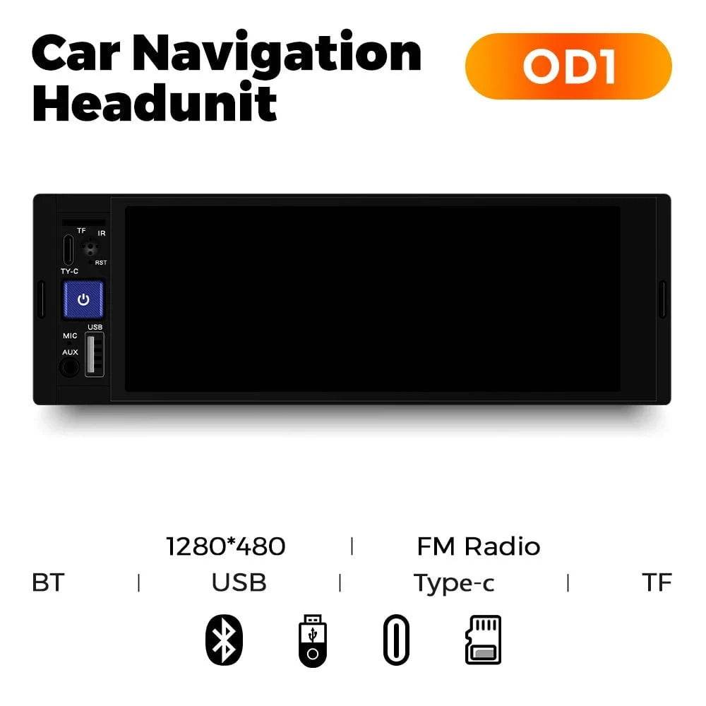 NaviFly 6.86 1DIN MP5 Car Stereo – Wireless CarPlay, Android Auto & BT - Nic's Electronics