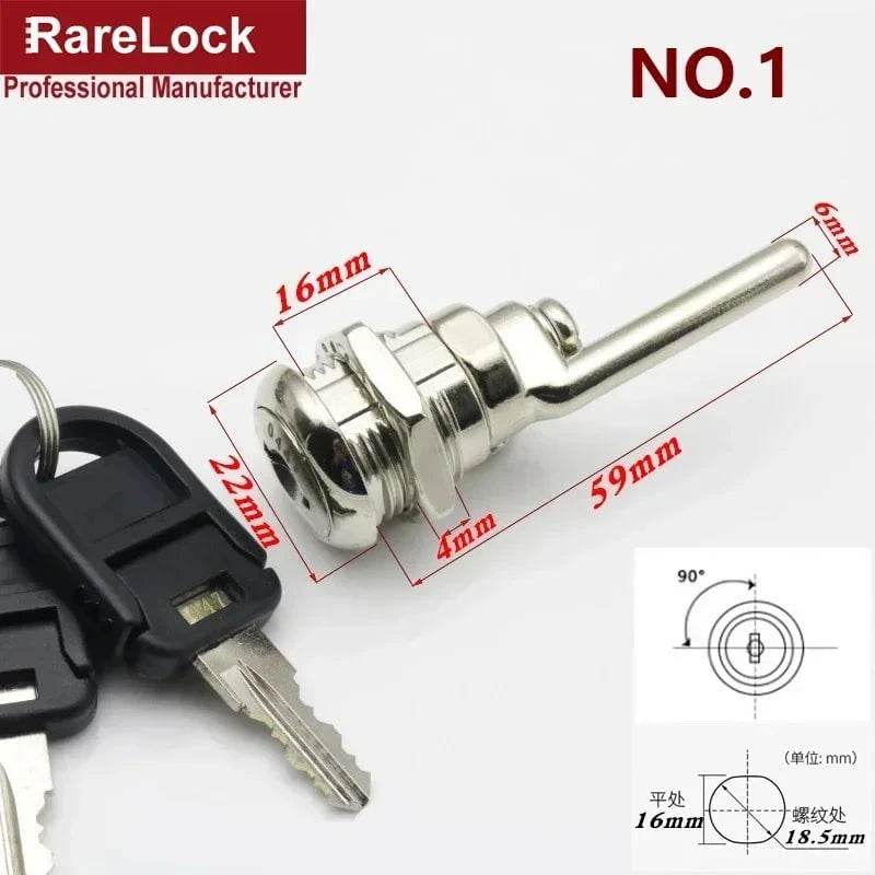 Rarelock MMS352 G1 Cabinet & Drawer Lock with 2 Keys - Nic's Electronics
