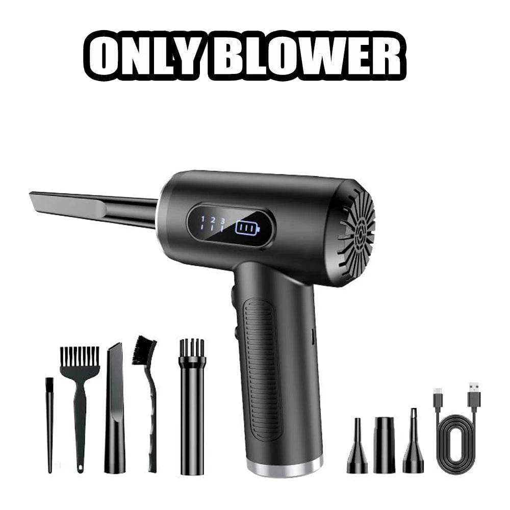 50000RPM Handheld Car Vacuum | Cordless Cleaner & Blower - Nic's Electronics