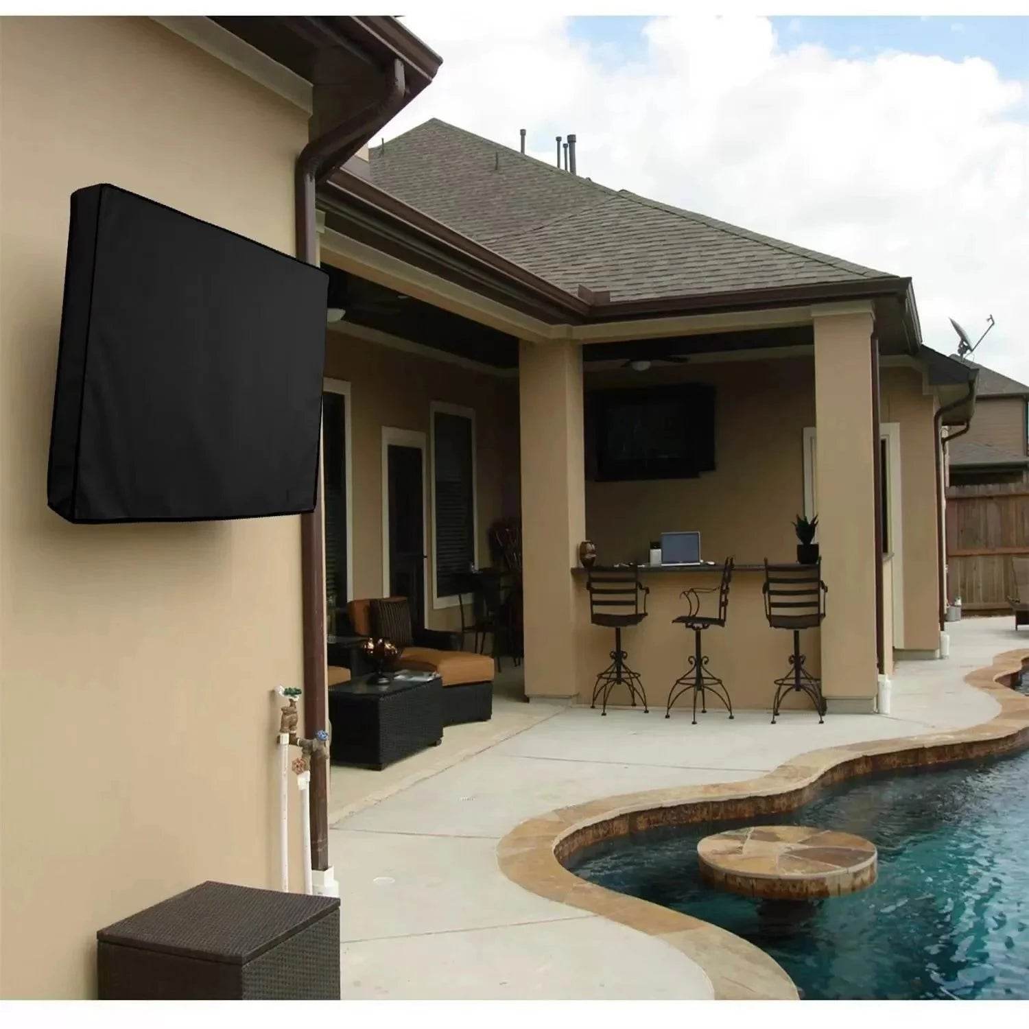 Heavy-Duty Waterproof Outdoor TV Cover – Dustproof TV Protector - Nic's Electronics